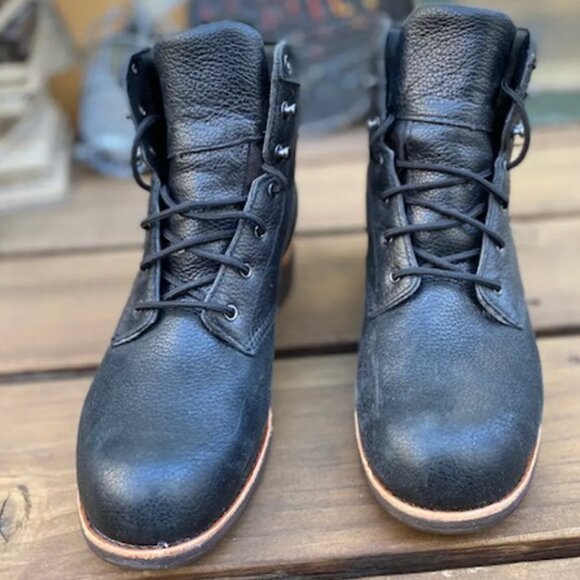 Redwing Black Leather Boot - Steel Toe - Picture 1 of 4